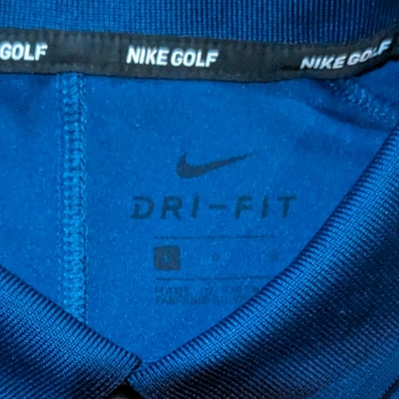 Nike Golf Dark Blue DRI-FIT Men's Size Large Polo Shirt - Picture 3 of 3